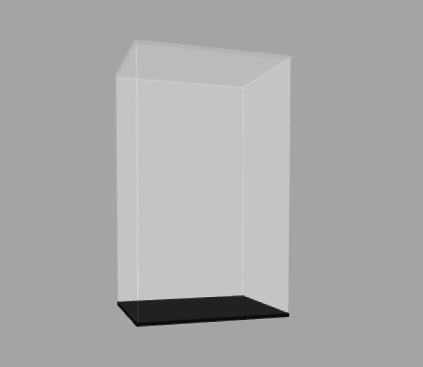 Acryl Vitrine XXL für LEGO® „Die Gärten von NINJAGO® City“71741 T/B/H 340x440x740 mm