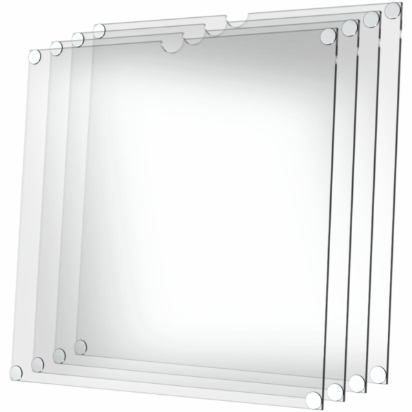 Frontscheiben-KIT für IKEA® EKET 1er Cube Regal -transparent- 4er Set