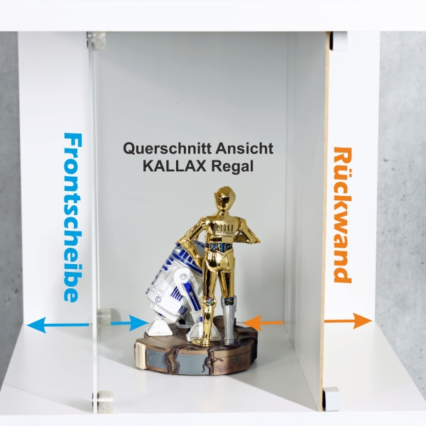 Rückwand-KIT für IKEA® KALLAX Regal -verspiegelt-