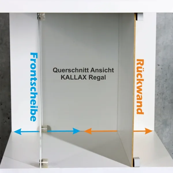 Frontscheiben-KIT für IKEA® KALLAX Regal -transparent-