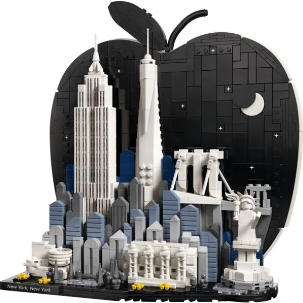 Acryl Vitrine für LEGO® Architecture New York City – The Big Apple 21066  B/T/H 340x190x340 mm