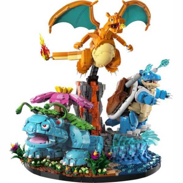 Acryl Vitrine XXL für LEGO® Pokémon™ Bisaflor, Glurak und Turtok 72153 B/T/H 590x590x540 mm