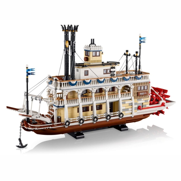 Acryl Vitrine für LEGO® Ideas Bauset Flussdampfer 21356 B/T/H 740x190x440 mm