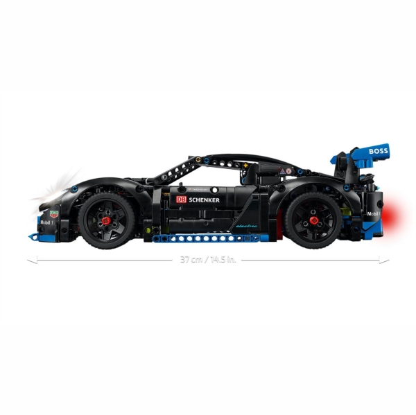 Acryl Vitrine für LEGO® Technic Porsche GT4 e-Performance Rennwagen 42176 B/T/H 440x190x140 mm