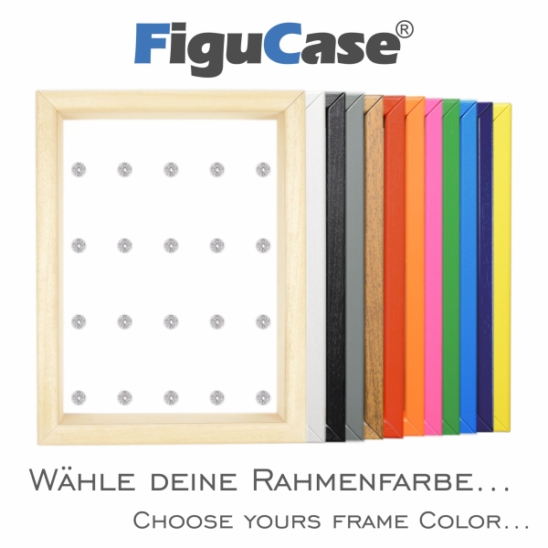 ClickCase Vitrine für LEGO® Serie Team GB (8909) mit 9 Figurenhalter