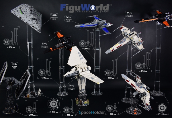 SpaceHolder® Verlängerung V4 25 cm für eure LEGO Modelle