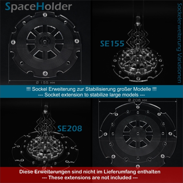 SpaceHolder® Verlängerung V4 25 cm für eure LEGO Modelle