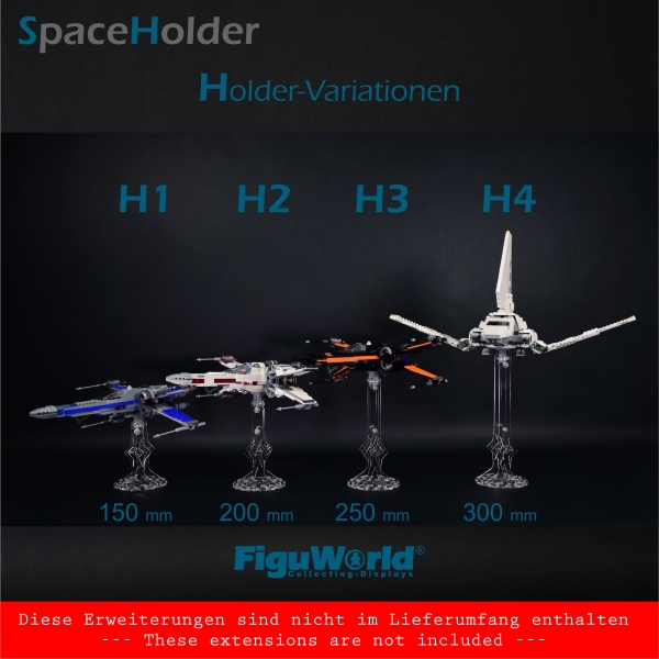 SpaceHolder® Verlängerung V4 25 cm für eure LEGO Modelle