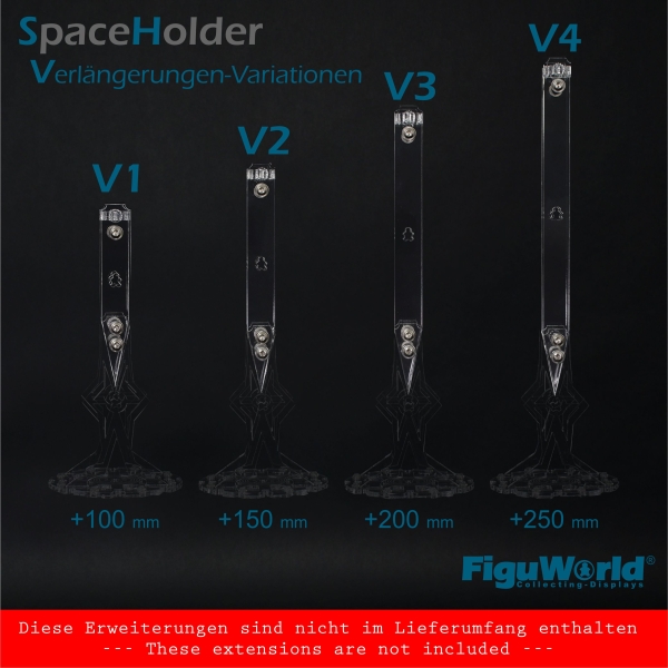 SpaceHolder® Verlängerung V4 25 cm für eure LEGO Modelle