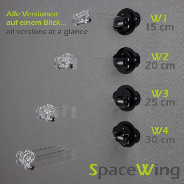 SpaceWing® W2 aus Plexiglas für eure LEGO Modelle Tiefe: 20.0 cm