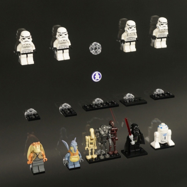 lego minifiguren vitrine bilderrahmen für team gb series mini figures 