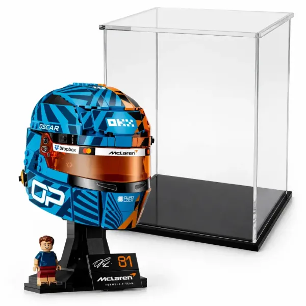 Acryl Vitrine für LEGO® Editions McLaren Mastercard F1® Team Oscar Piastri Helm 43017 B/T/H 190x190x240 mm