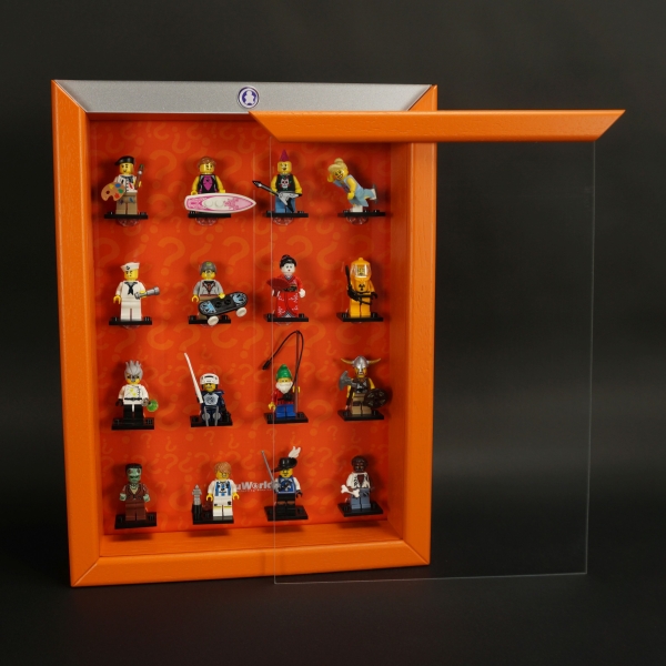 ClickCase Vitrine für LEGO® Serie 4 (8804) mit 16 Figurenhalter