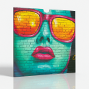 SKIVA Frontscheibe passend für IKEA® KALLAX colorful girl 0019